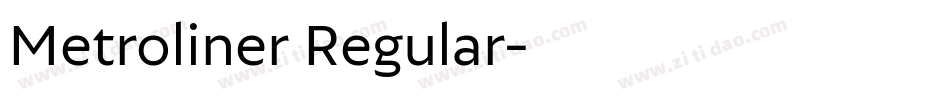 Metroliner Regular字体转换